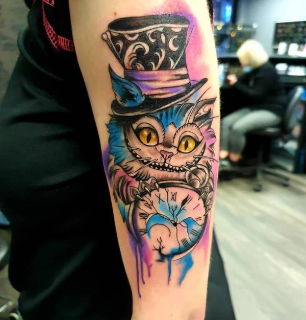Cheshire Cat Tattoo Designs: A Journey into Wonderland