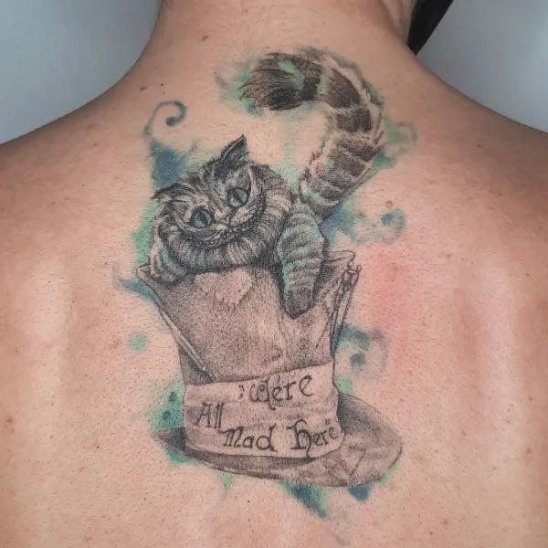 Cheshire Cat Tattoo Designs: A Journey into Wonderland
