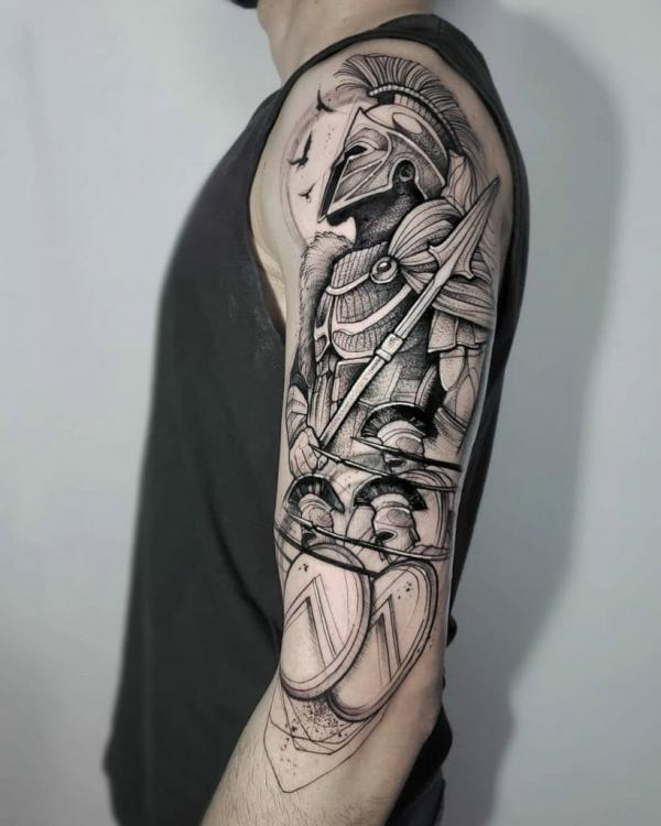 30 Ares Tattoo Designs: A Symbol of Strength