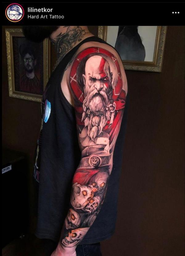 Kratos Tattoos: Unleash the Power of the God of War