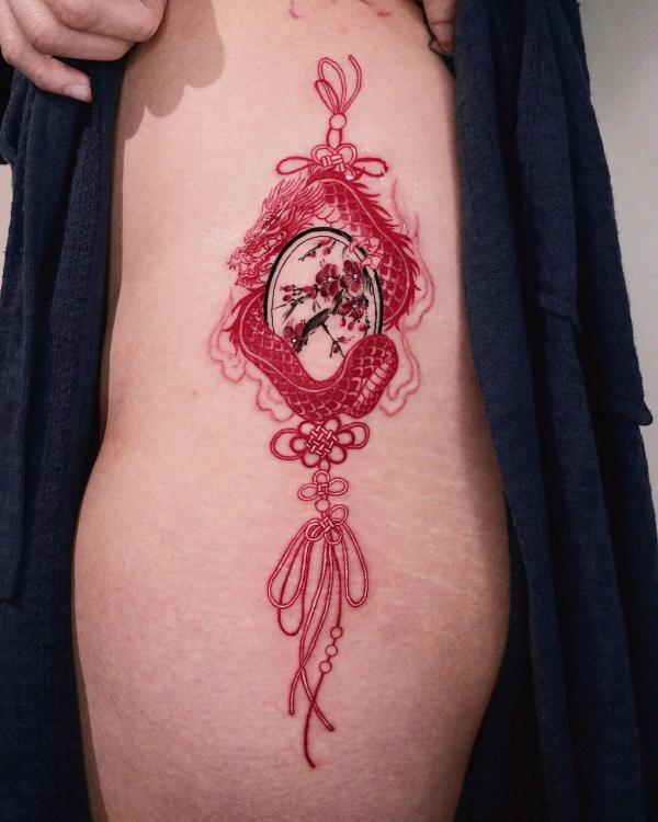 50 Red Dragon Tattoo Designs with Meaning