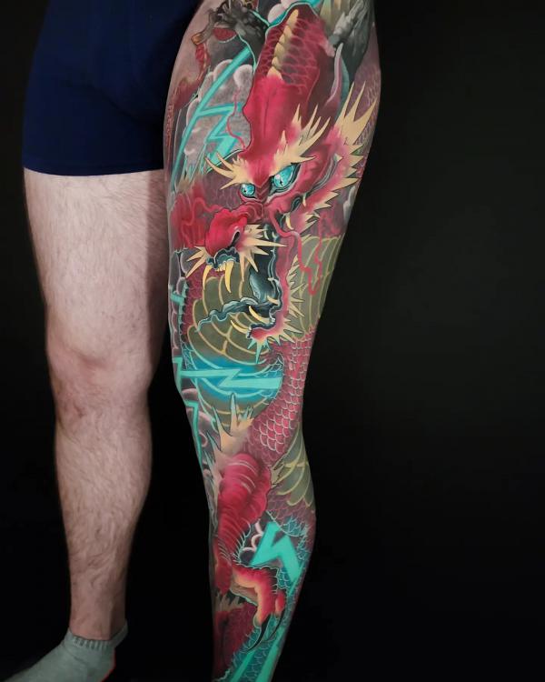 50 Red Dragon Tattoo Designs with Meaning