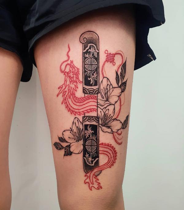 50 Red Dragon Tattoo Designs with Meaning