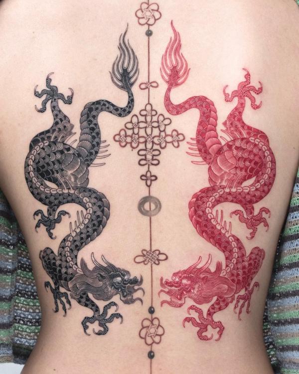 50 Red Dragon Tattoo Designs with Meaning