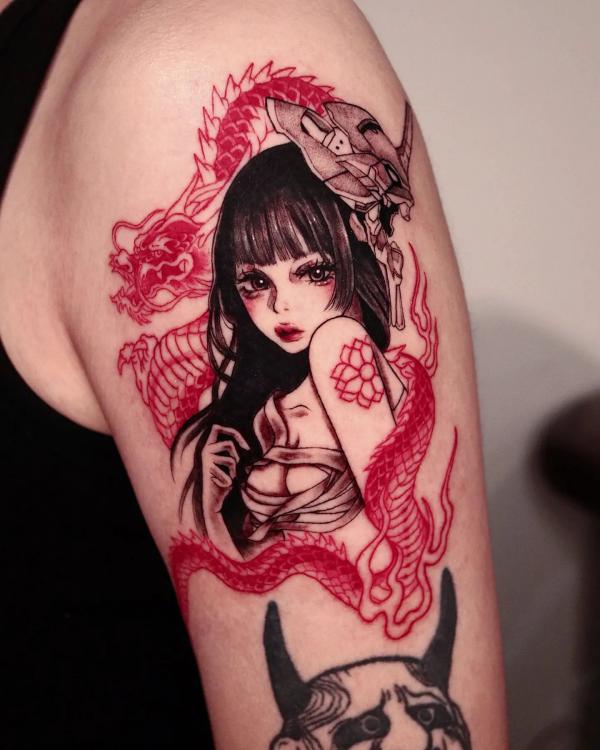 50 Red Dragon Tattoo Designs with Meaning