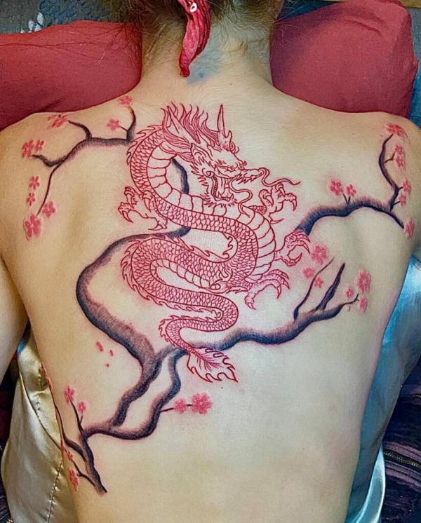50 Red Dragon Tattoo Designs with Meaning