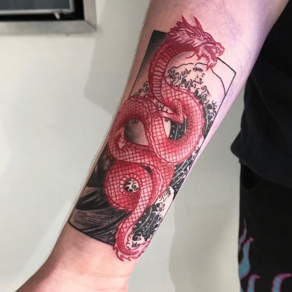50 Red Dragon Tattoo Designs with Meaning