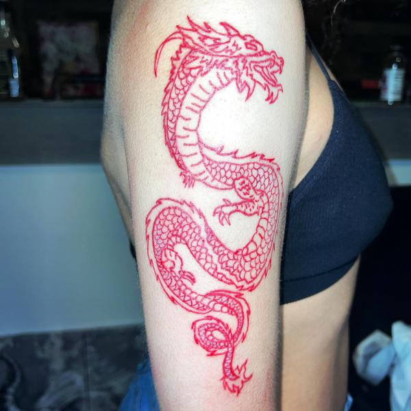 50 Red Dragon Tattoo Designs with Meaning