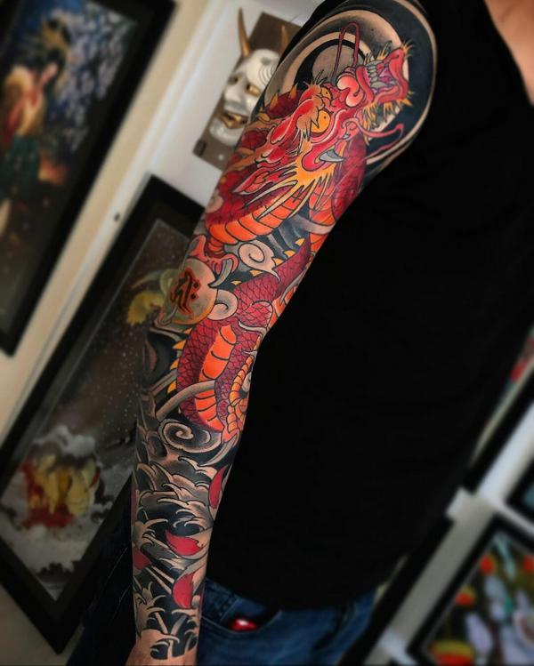 50 Red Dragon Tattoo Designs with Meaning