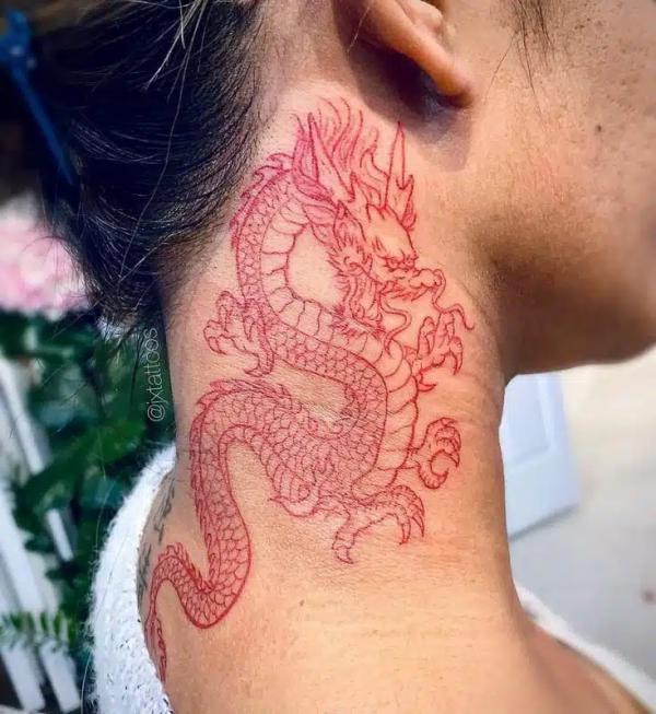 50 Red Dragon Tattoo Designs with Meaning