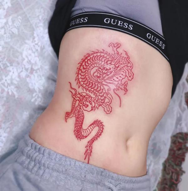 50 Red Dragon Tattoo Designs with Meaning