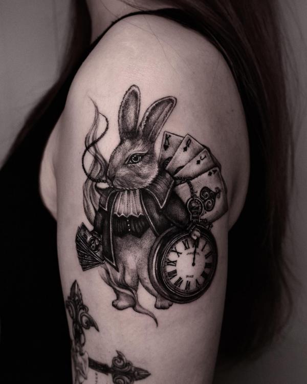 The White Rabbit Tattoo: Symbolism, Design, and Inspiration