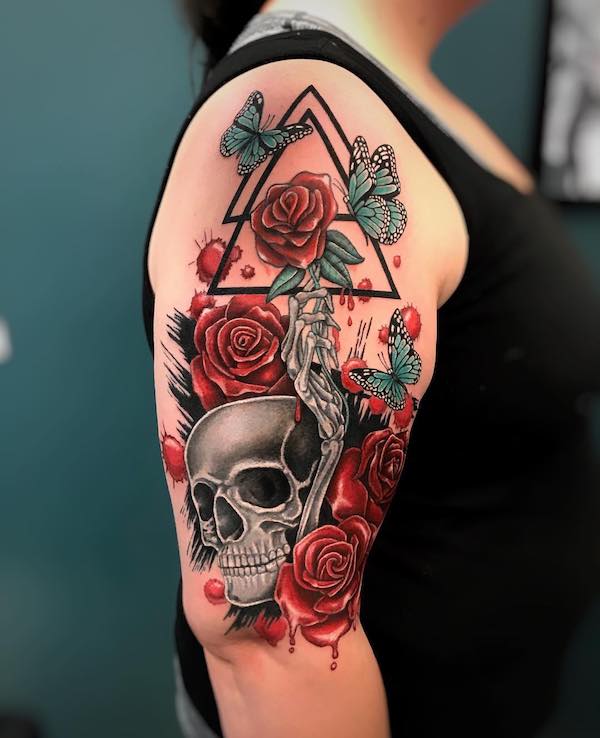 40 Rose and Butterfly Tattoo Designs with Meaning