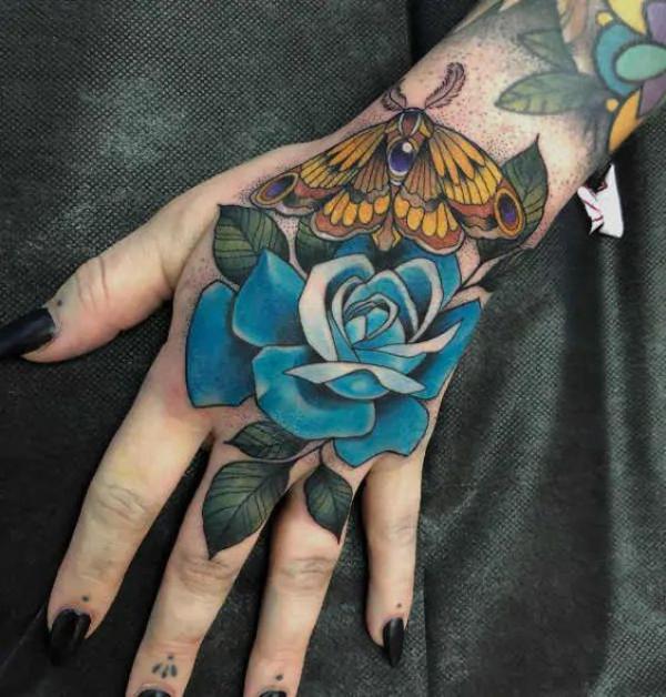 40 Rose and Butterfly Tattoo Designs with Meaning