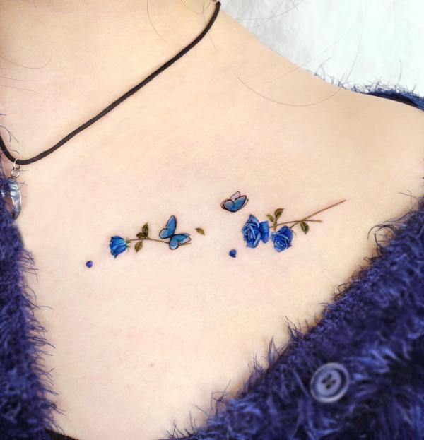 40 Rose and Butterfly Tattoo Designs with Meaning
