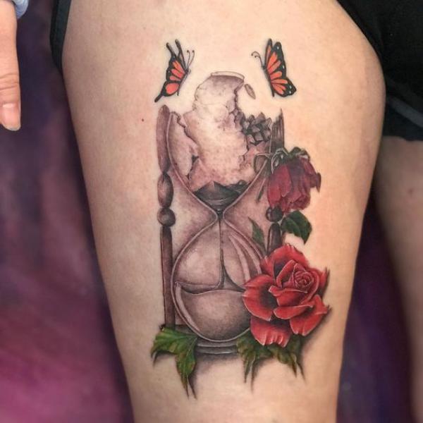 40 Rose and Butterfly Tattoo Designs with Meaning