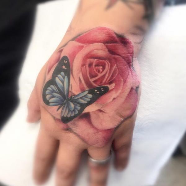 40 Rose and Butterfly Tattoo Designs with Meaning
