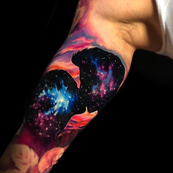70 Galaxy Tattoo Designs with Meaning