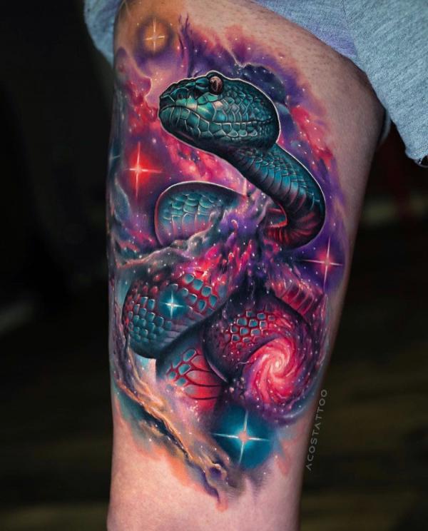 70 Galaxy Tattoo Designs with Meaning