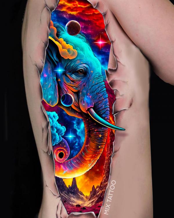 70 Galaxy Tattoo Designs with Meaning