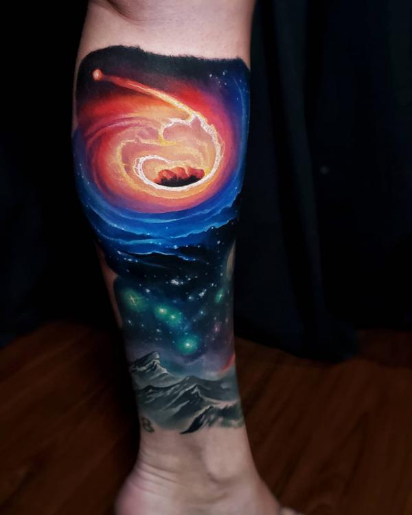 70 Galaxy Tattoo Designs with Meaning