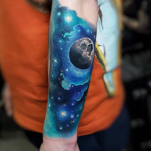 70 Galaxy Tattoo Designs with Meaning