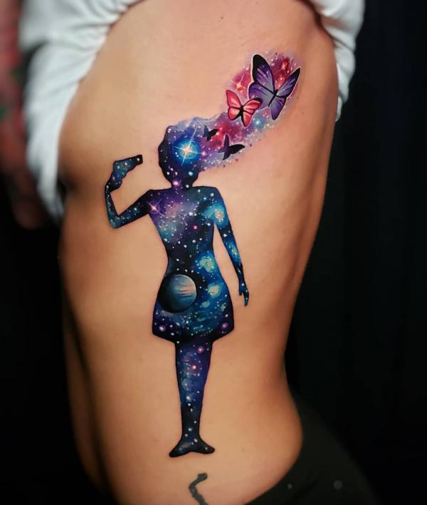 70 Galaxy Tattoo Designs with Meaning