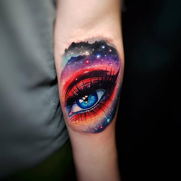 70 Galaxy Tattoo Designs with Meaning