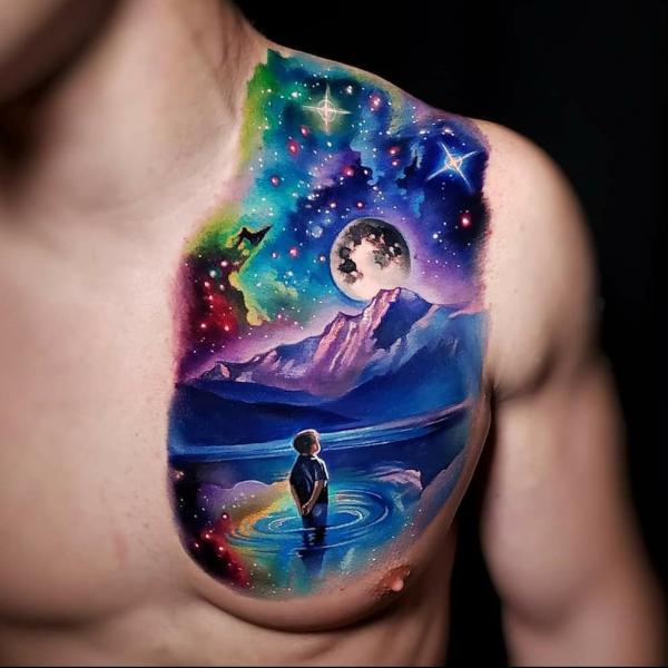 70 Galaxy Tattoo Designs with Meaning