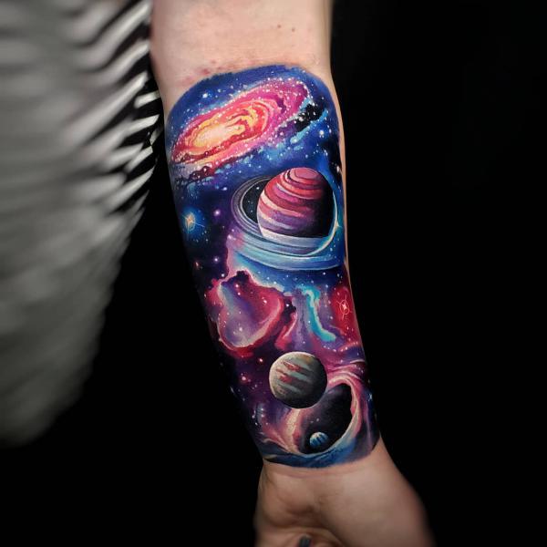 70 Galaxy Tattoo Designs with Meaning