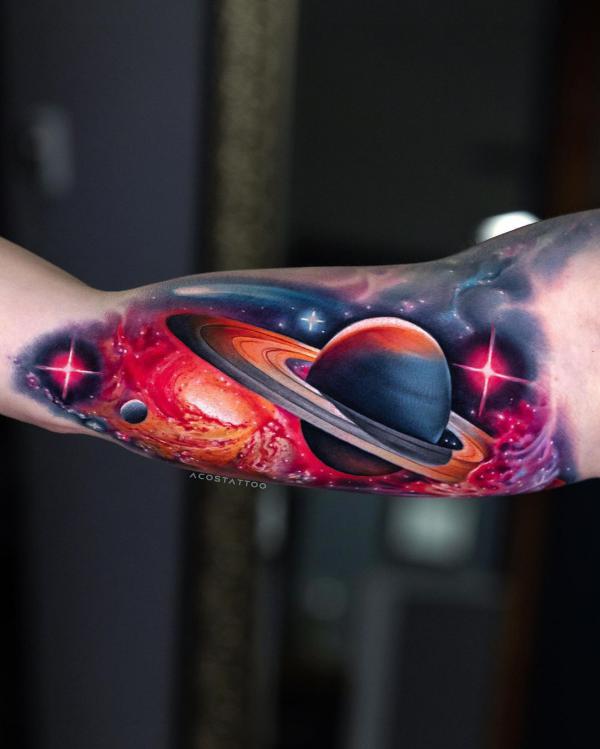 70 Galaxy Tattoo Designs with Meaning
