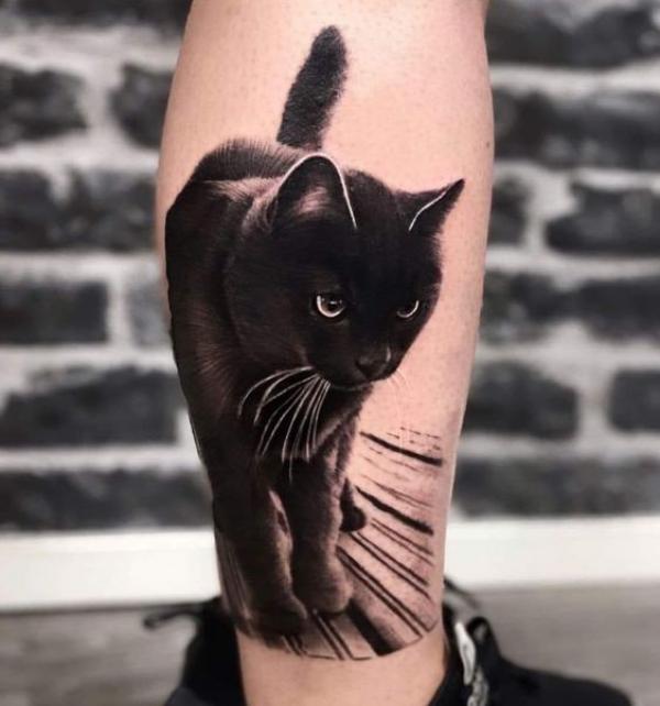 50 Inspiring Black Cat Tattoo Designs and Their Meanings