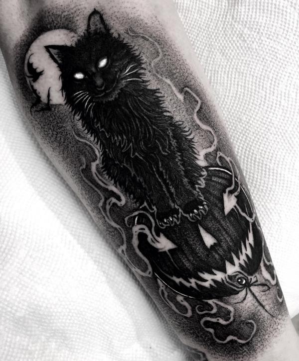 50 Inspiring Black Cat Tattoo Designs and Their Meanings