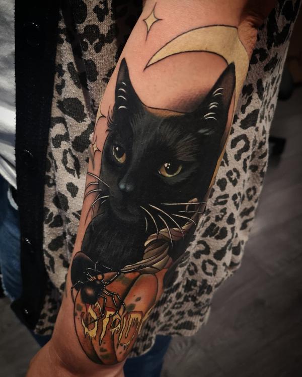 50 Inspiring Black Cat Tattoo Designs and Their Meanings
