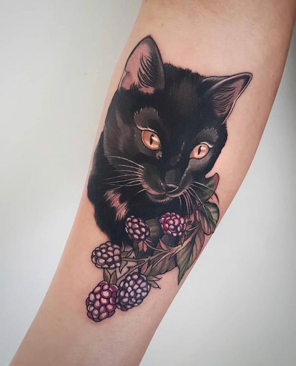 50 Inspiring Black Cat Tattoo Designs and Their Meanings