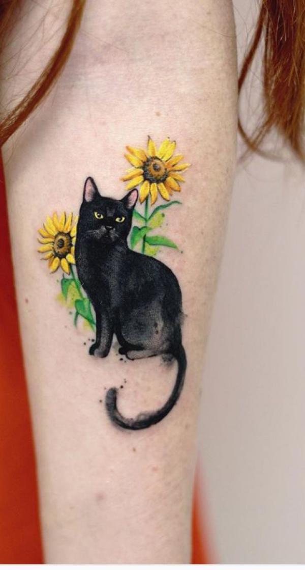 50 Inspiring Black Cat Tattoo Designs and Their Meanings