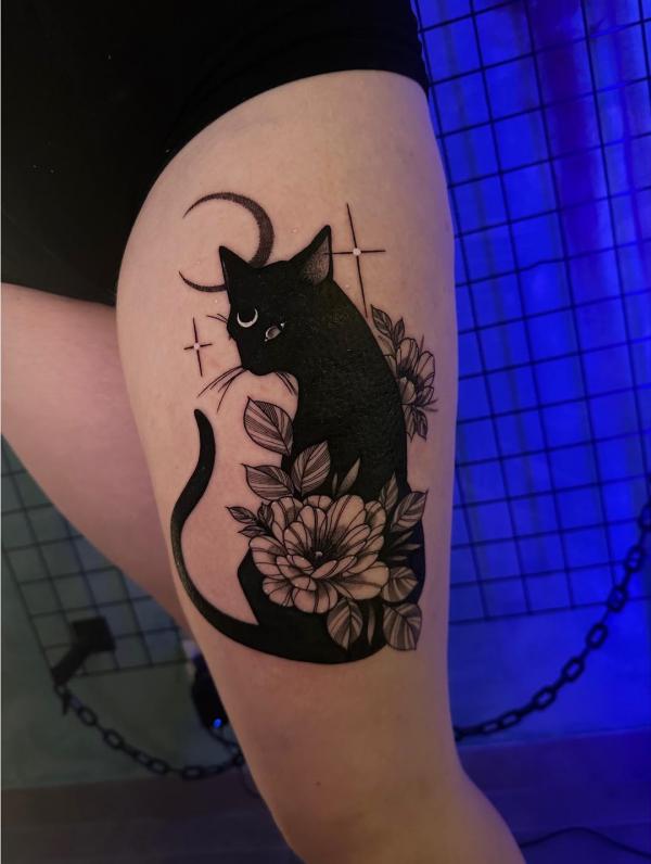 50 Inspiring Black Cat Tattoo Designs and Their Meanings