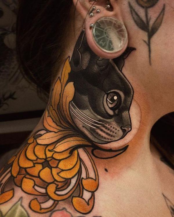 50 Inspiring Black Cat Tattoo Designs and Their Meanings