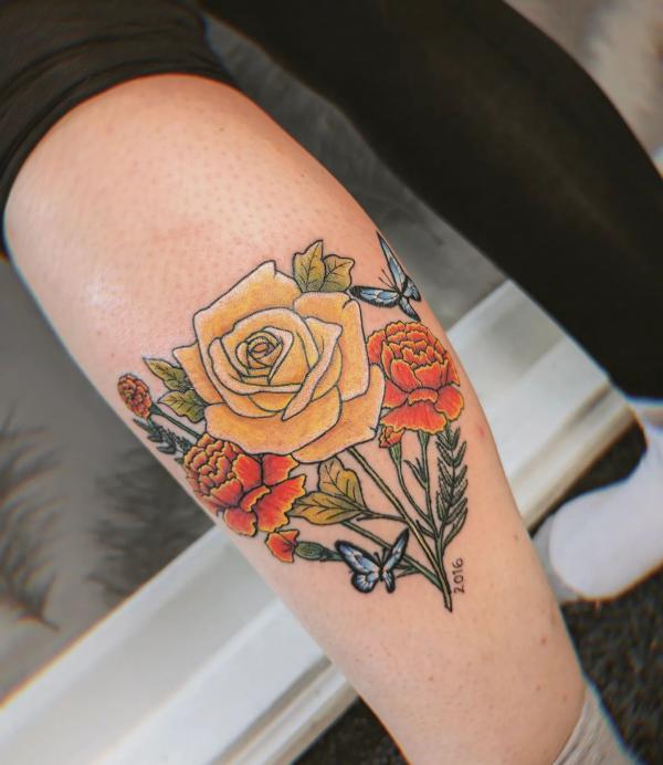 Yellow Rose Tattoo: A Burst of Sunshine on Your Skin