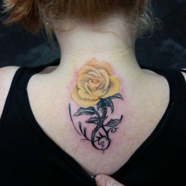 Yellow Rose Tattoo: A Burst of Sunshine on Your Skin