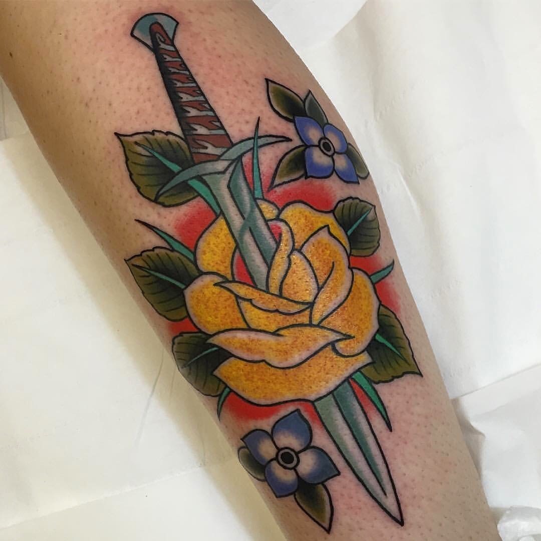 Yellow Rose Tattoo: A Burst of Sunshine on Your Skin