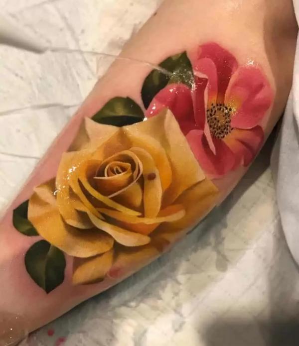 Yellow Rose Tattoo: A Burst of Sunshine on Your Skin