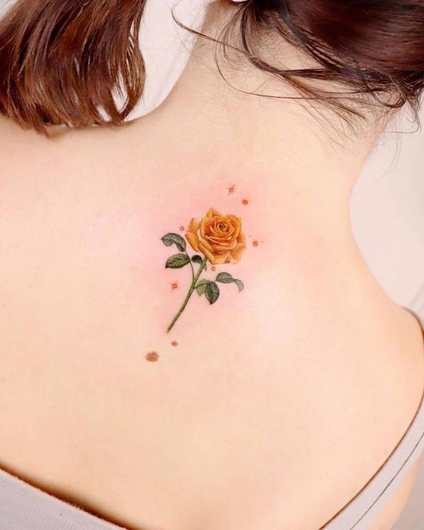 Yellow Rose Tattoo: A Burst of Sunshine on Your Skin
