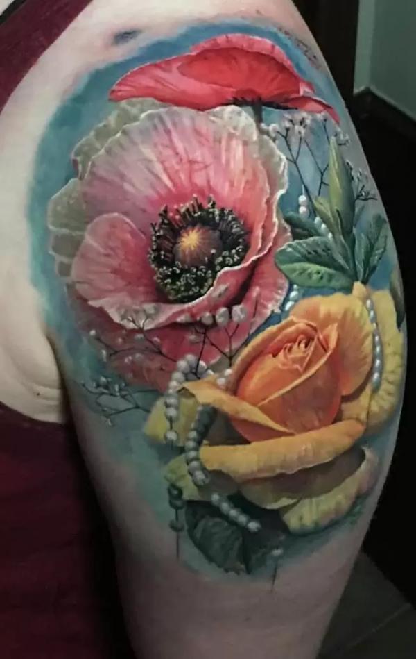 Yellow Rose Tattoo: A Burst of Sunshine on Your Skin