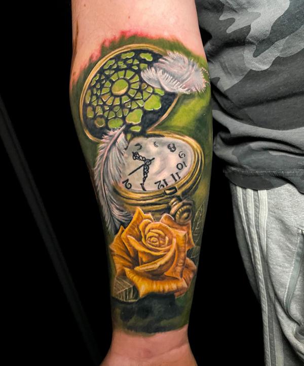Yellow Rose Tattoo: A Burst of Sunshine on Your Skin