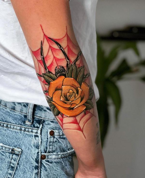 Yellow Rose Tattoo: A Burst of Sunshine on Your Skin