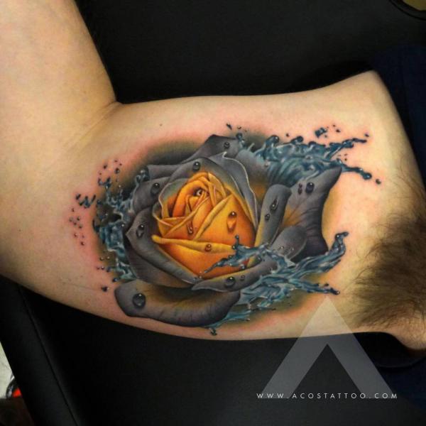 Yellow Rose Tattoo: A Burst of Sunshine on Your Skin