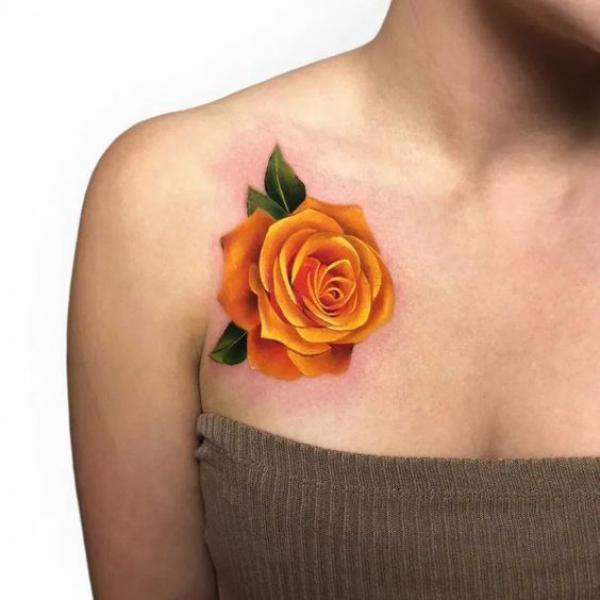 Yellow Rose Tattoo: A Burst of Sunshine on Your Skin