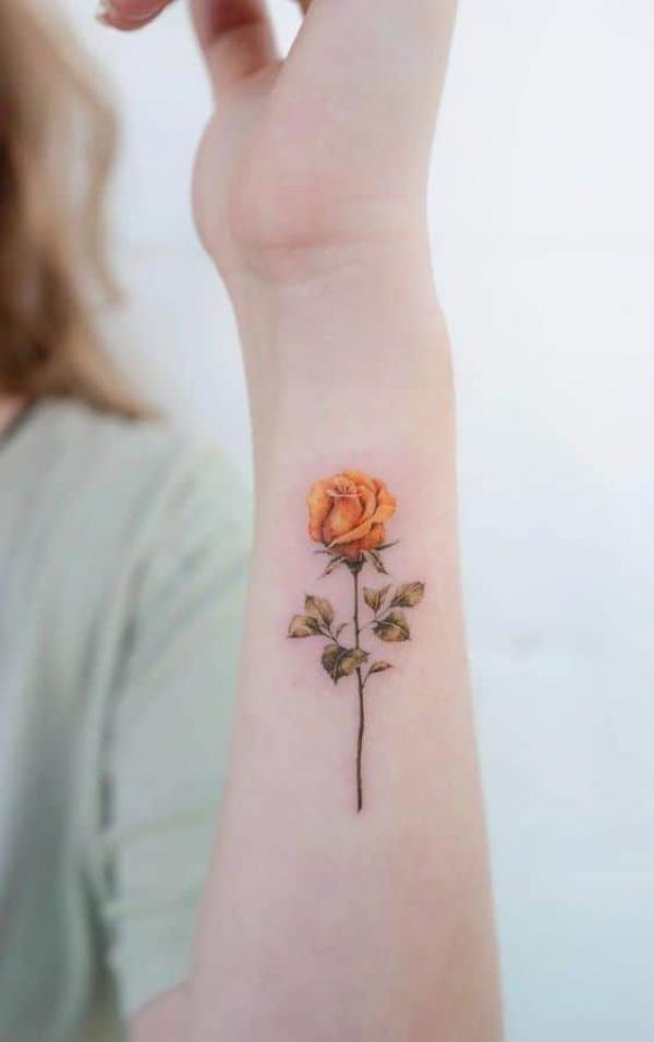 Yellow Rose Tattoo: A Burst of Sunshine on Your Skin