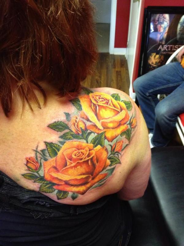 Yellow Rose Tattoo: A Burst of Sunshine on Your Skin